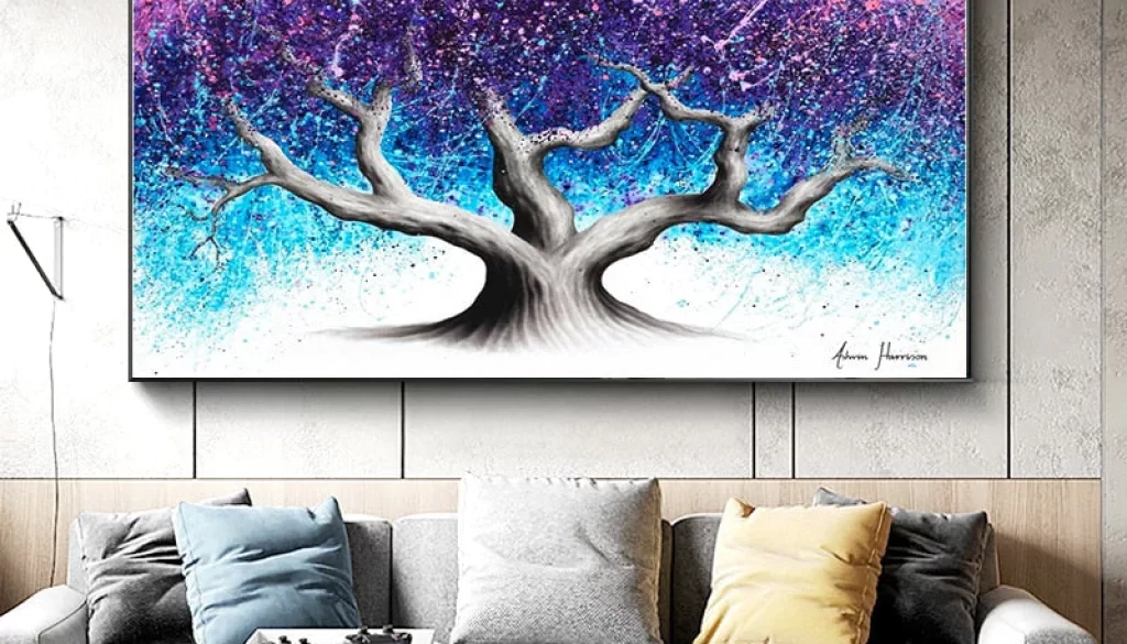 peinture abstraite colorée